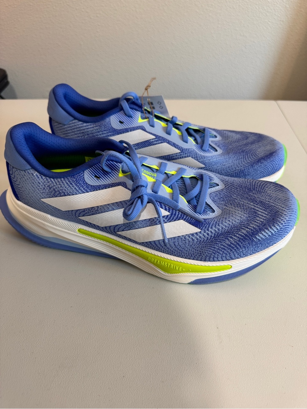 Adidas Supernova Prima 2 Size 10.5 Mens Blue Fusion Cloud White Running Shoes